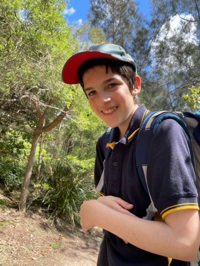 James Mandatis hiking